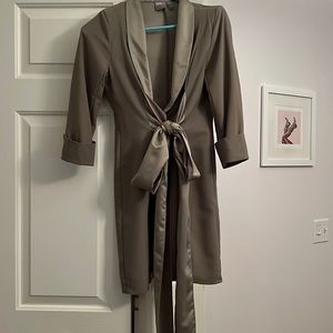 Asos wrap dress olive